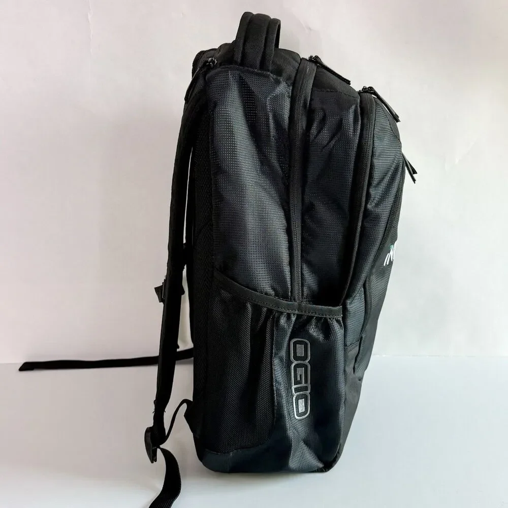 OGIO Logan Padded Backpack Laptop Bag 411092 Black w/INIZIO ENGAGE Logo - NWT